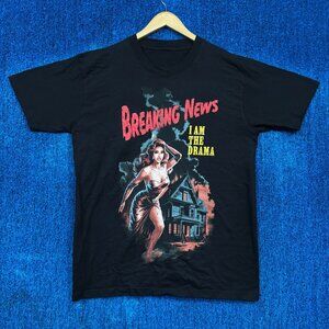 Cardi B “Breaking News I Am The Drama” Graphic T-Shirt Size Large